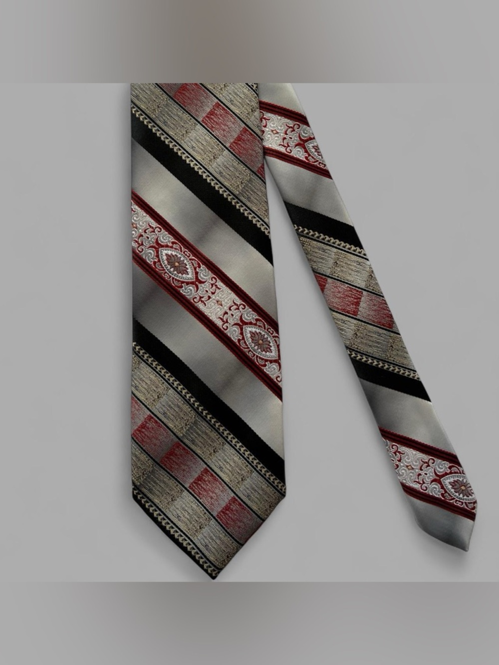 Vintage 60’s Tres Jolis Cravats Multicolored Casual Preppy Retro Tie